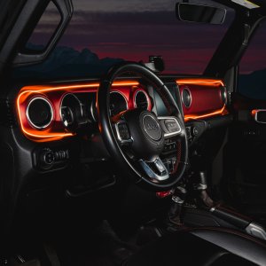 Jeep Wrangler JL LED Dash Strip Kit - Interior - ORACLE Lighting - Dynamic ColorSHIFT - `18-`23